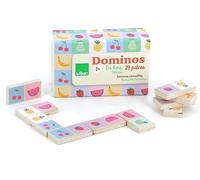 Sansh-Vilac - Dominos Réversibles Fruits/Légumes - Sarah Betz - Jouet Premier Age - 28 Dominos En Bois - Jeux D'eveil Pour Enfant En Bois - Jouet Pour Enfant Dès 2 Ans - 7120