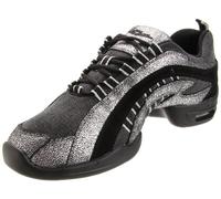 Sansha Womens Canvas Dance Shoes, Black/Silver, 6 M US Women s