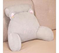 SANSHAM Coussin en peluche pour appui-tête, coussin de lecture, coussin de soutien du dos et de la taille, pour bureau, canapé, baie vitrée, tatami, amovible et lavable, 70 x 40 cm