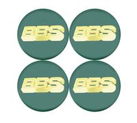 SANSHAOS 4 Pièces Autocollants Cache Moyeu pour BBS 56MM 60MM 65MM 70MM 80MM, Autocollant avec Emblème Centre de Jante Capuchons Moyeu Roue Bouchon Voiture Accessoires,E-56MM