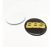 SANSHAOS 4 Pièces Autocollants Cache Moyeu pour BBS 60MM 70MM, Autocollant avec Emblème Centre de Jante Capuchons Moyeu Roue Bouchon Voiture Accessoires,60MM-D