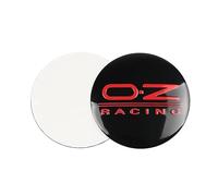 SANSHAOS 4 Pièces Autocollants Cache Moyeu pour OZ Racing 60mm, Autocollant avec Emblème Centre de Jante Capuchons Moyeu Roue Bouchon Voiture Accessoires