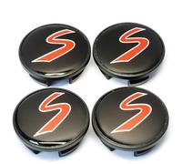 SANSHAOS 4 Pièces Cache Moyeux pour Mini Cooper 54mm,Enjoliveurs Centre de Roue Caches Emblème Cache Moyeux de Roue Voitures Enjoliveurs Décoratifs Accessoires