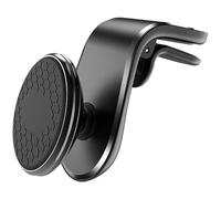 SANSHAOWUDI Support Telephone Voiture Magnetique pour Kia NIRO/E-NIRO 2018-2020 2021 SG2, Clip de Ventilation Porte Téléphone Voiture Aimanté 360° Rotation avec Plaque Métallique,Black