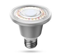 SANSI Lampe de culture LED 12W pour plantes d'intérieur, ampoule de culture à spectre complet E27, étanche IP54, angle de faisceau de 90°, couverture végétale : 2 x 1 pied carré