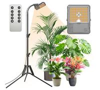 SANSI Lampe de Plantes, Lampe Horticole LED 45W à Spectre Complet 4000K avec Télécommande, Trépied Extensible de 40cm à 110cm et Bras Ajustable à 360°, Minuterie 4/8/2H, 4 Niveaux de Luminosités