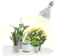 SANSI Lampe Hortciole LED E27 15W pour Plantes d'Intérieur, Ampoule de Croissance Plantes à Spectre Complet 200W Équivalente (PPF 27,5 μmol/s, Angle Lumineuse 120°, Couvrage Vég 2x2 sq ft)