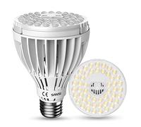 SANSI Lampe Hortciole LED E27 24W pour Plantes d'Intérieur, Ampoule de Croissance Plantes à Spectre Complet 300W Équivalente (PPF 40 μmol/s, Angle Lumineuse 60°, Couvrage Vég 2x3 sq ft)