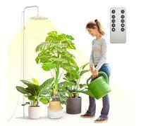 SANSI Lampe Horticole 125W Lampe Plante Interieur LED lampes de Croissance Horticoles Spectre Complet Lampe Plante, 146 à 180 cm, minuterie 4/8/12 heures, 4 Niveaux de Luminosité