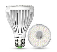SANSI Lampe LED 30 W à spectre complet pour plantes d'intérieur E27 avec PPFD élevé, lampe de culture 4000 K 660 nm avec angle de rayonnement de 60° pour semis, légumes, fleurs, culture hydroponique