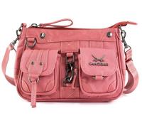 Sansibar Sac à épaule bandoulière rose pour femme - Calima Zip Bag Rose 58605