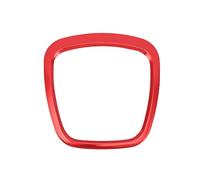 SanSixi Enjoliveurs de Logo pour Volant Central Chromés Compatibles avec l'Audi A3 8P S3 A4 B6 B7 A5 A6 Q5 Q7 Accessoires D'intérieur (Rouge)