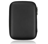 SanSixi Headset Data Cable Mobile Hard Drive Bag for 2.5" USB HDD Hard Drive in a Protective Portable Carrying Case (Black)