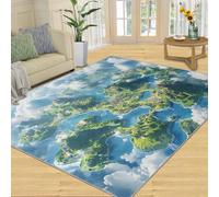 SANSJI Rug - Anime Home Decor Tapis décoratif pour salon, tapis d'intérieur lavable, antidérapant et à poils ras - Motif monde mystérieux - 200 x 290 cm