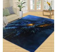 SANSJI Tapis Dragon pour décoration d'intérieur et cadeaux, 180 x 270 cm, tapis lavable pour chambre à coucher, tapis antidérapant, poils courts et facile d'entretien, animaux mystérieux