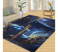 SANSJI Tapis indien fantaisie galaxie pour salon, chambre à coucher, motif femme mystérieuse, tapis lavable, antidérapant et à poils courts pour décoration d'intérieur