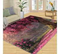SANSJI Tapis - Spring Tree Home Decor - Tapis décoratif d'intérieur - Tapis d'éléphant mystérieux pour salon, tapis lavable pour chambre à coucher, tapis d'intérieur antidérapant et à poils ras