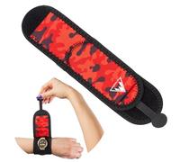 Sansolid Étui de protection pour montre intelligente - Taille unique pour écran et bracelet - Compatible avec Apple Watch, Samsung Galaxy, Garmin, Fitbit et plus encore - Rouge camouflage