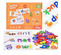 SansRealmL Jeu éducatif Alphabet Apprendre avec Concept Montessori, Jouet Préscolaire pour Garçons et Filles dès 3 Ans, Cadeau pour Enfants 3-7 Ans - Jouet Pédagogique pour la Maison/École Maternelle