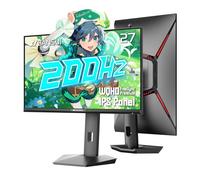 SANSUI Moniteur de jeu WQHD 180 Hz de 27 po 1440P-AMD FreeSync 1ms DCI-P3 93 % rapide IPS moniteur d'ordinateur, hauteur réglable verticale/horizontale, 2 × DisplayPort/HDMI, HDR, flou de mouvement