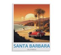 Santa Barbara California，Puzzle 1500 Piece Jigsaw Puzzles for Adults, Classic Puzzle Difficult Puzzle for Kids Teenagers Educational Game Toys Gift for Home Travel（57x87cm）-I59