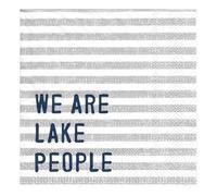 Santa Barbara Design Studio Lot de 20 serviettes de table en papier pour cocktail sur le thème du lac 12,7 x 12,7 cm