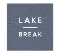 Santa Barbara Design Studio Lot de 20 serviettes en papier pour cocktail sur le thème du lac 12,7 x 12,7 cm