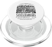 Santa Barbara : où Les Montagnes rencontrent l'océan et l'histoire PopSockets PopGrip pour MagSafe