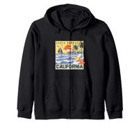Santa Barbara, Paradis du Soleil et de l'océan, Vintage California Surf Sweat à Capuche