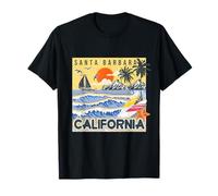 Santa Barbara, paradis du soleil et de l'océan, Vintage California Surf T-Shirt