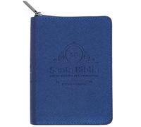 Santa Biblia/ Holy Bible: Biblia NVI, Piel Especial con Cierre, Azul metalizado, Zipper
