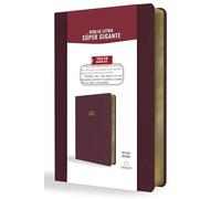 Santa Biblia / Holy Bible: Biblia Reina Valera 1909, Letra Super Gigante, Simil Piel, Vinotinto / Bible Reina Valera 1909, Super Giant Print, Leathersoft, Burgundy