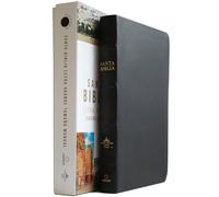 Santa Biblia / Holy Bible: Biblia RVR 1960, Piel Premier negro, tamaño manual, letra grande, palabras de Cristo en rojo / Bible RVR 1960, Bonded Leather Black, Handy Size, Words of Christ in Red