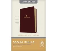 Santa Biblia/ Holy Bible: NTV, Edición de referencia ultrafina, letra grande/ NTV, Slimline Reference Edition, Red Letter, Leatherlike, Dark Brown