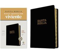 Santa Biblia / Holy Bible: Nueva Traducción Viviente, Negro, SentiPiel Letra Super Gigante