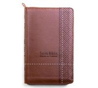 Santa Biblia/ Holy Bible: Santa Biblia de Promesas Reina Valera 1960 Tamaño Manual, Café, Cierre/ Holy Bible of Promises RVR 1960 Pocket Size, Brown, Zipper