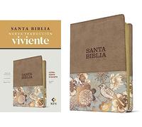 Santa Biblia: Nueva Traduccion Viviente, SentiPiel Beige, Palabras de Cristo en rojo, Concordancia, Mapas a Color