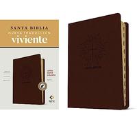 Santa Biblia: Nueva Traduccion Viviente, SentiPiel Cafe oscuro, palabras de Cristo en rojo, concordancia, mapas a color