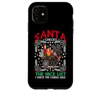 Santa Checks The Nice List I Check The Candle Aisle Coque pour iPhone 11