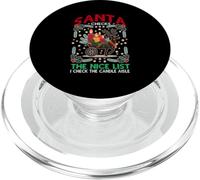 Santa Checks The Nice List I Check The Candle Aisle PopSockets PopGrip pour MagSafe