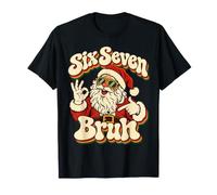Santa Christmas Six Seven Brush Funny des années 70 T-Shirt