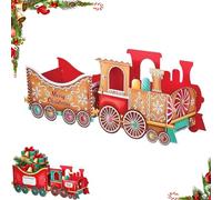 Santa Christmas Train Gift Holder,Christmas Train for Presents,Santa's Gift Train,Train Deliver Holiday Cheer in Style for Hold Presents Candy, Holiday Party Centerpieces Gift Boxes-B||M
