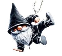 Santa Claus Charm - Hip-hop Sant Pendant, 2D Acrylic Car Mirror Charm, Christmas Tree Pendants, Tree Hanging Ornament for Decoration, Travel Celebrations and Gift Using Accessories