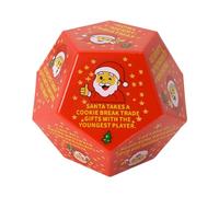 Santa Claus Dice, avec Jeu Amusant Et De Rire, 7,8x7,8x6,5 Cm, Jeu De Dés De Noël, Cubes D'échange du Père Noël, Design Compact Et Ludique, pour E-nfants, Adolescents, Adultes