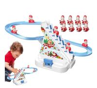 Santa Claus Escalade Électrique Avec Musique,Jouets De Musique De Santa Claus D'Escalade Électrique | Escalier Mobile Du Père Noël Alimenté Par Batteries - Escaliers De Coulissage Électriques Aut