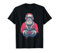Santa Claus Gamer Casque de Jeu Amusant de Noël T-Shirt