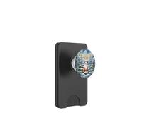 Santa Claus in Blue Winter Wonderland Christmas Aesthetic PopSockets PopWallet pour MagSafe