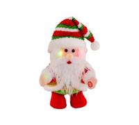 Santa Claus Ornament Electric Walking Singing Santa Toy with Funny Moves Songs Stuffed Christmas Doll Holiday Decoration
