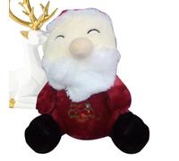 Santa Claus Plush Doll, Elk Snowman Stuffed Toy, Musical Holiday Plush, Soft Christmas Pillow, Light-Up Ornament, Festive Decorative Doll | for Sofa Beds Living Rooms Christmas Parties Holiday