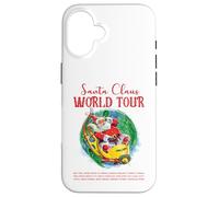 Santa Claus World Tour Rétro Noël Vintage Père Noël Coque pour iPhone 16